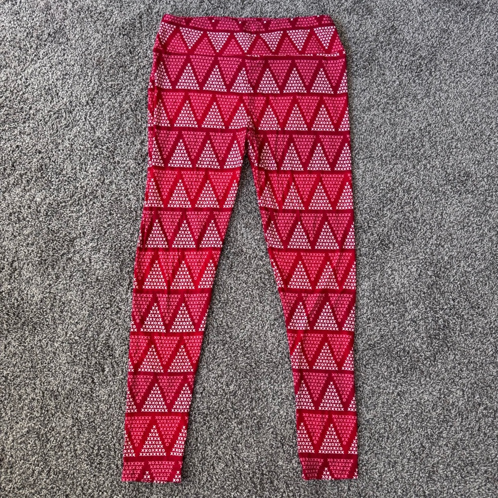 New! LuLaRoe Valentine's Day Leggings Red,‎ Pink, White TC Tall & Curvy Stretch